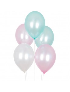 Balões Cores Pastel Metalizadas